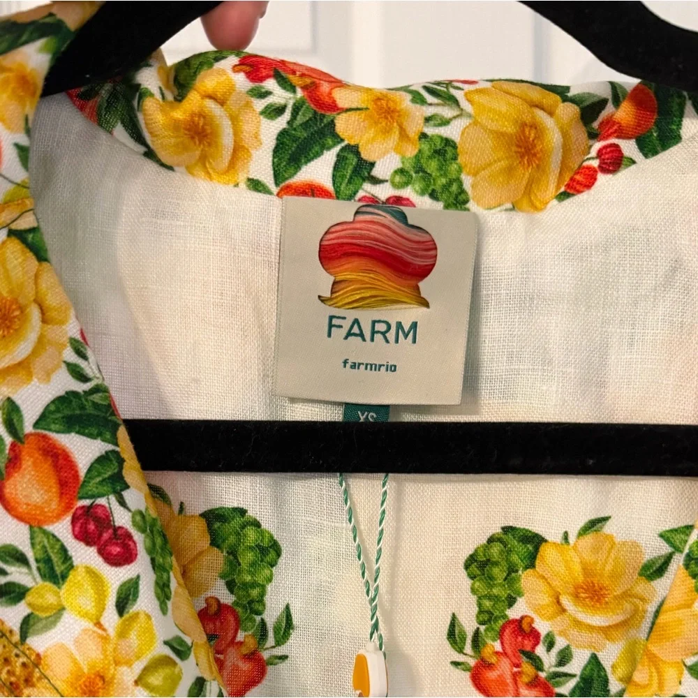 Farm Rio Linen Romper - Picture 5 of 7